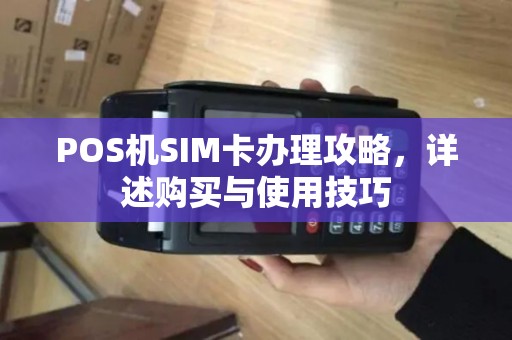 POS机SIM卡办理攻略，详述购买与使用技巧