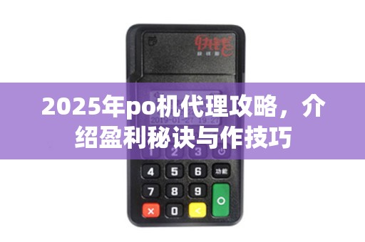 2025年po机代理攻略，介绍盈利秘诀与作技巧