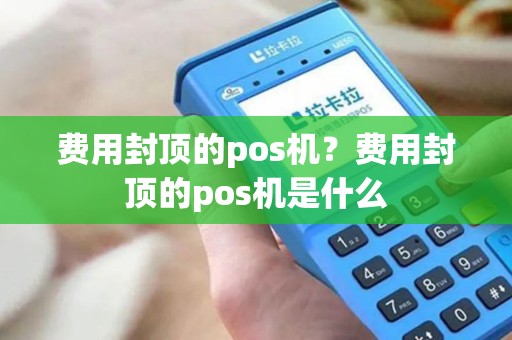 费用封顶的pos机？费用封顶的pos机是什么