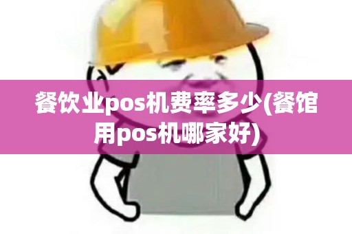 餐饮业pos机费率多少(餐馆用pos机哪家好)