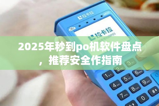 2025年秒到po机软件盘点，推荐安全作指南