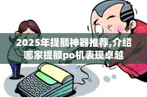 2025年提额神器推荐,介绍哪家提额po机表现卓越