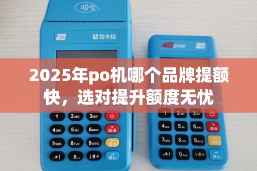 2025年po机哪个品牌提额快，选对提升额度无忧