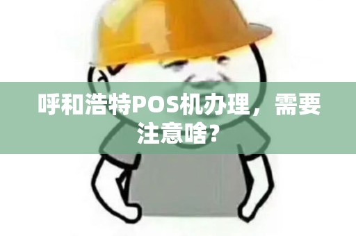 呼和浩特POS机办理，需要注意啥？