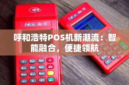 呼和浩特POS机新潮流：智能融合，便捷领航