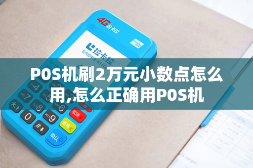 P0S机刷2万元小数点怎么用,怎么正确用P0S机