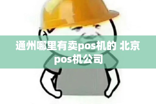 通州哪里有卖pos机的 北京pos机公司