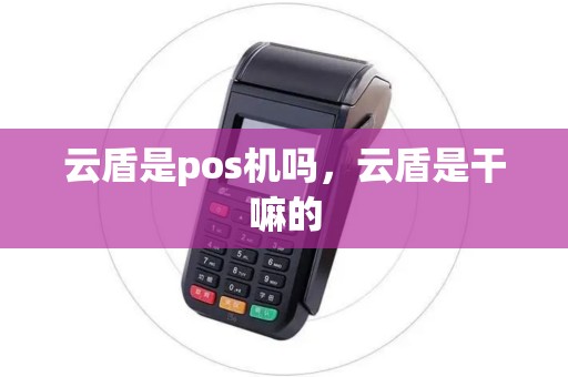 云盾是pos机吗，云盾是干嘛的