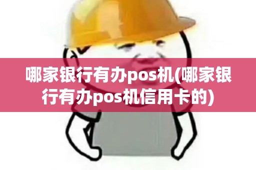 哪家银行有办pos机(哪家银行有办pos机信用卡的)