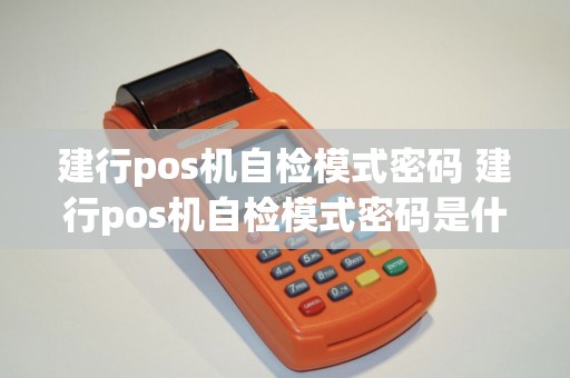 建行pos机自检模式密码 建行pos机自检模式密码是什么