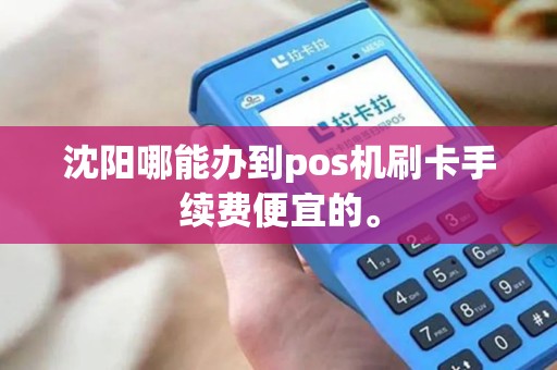 沈阳哪能办到pos机刷卡手续费便宜的。