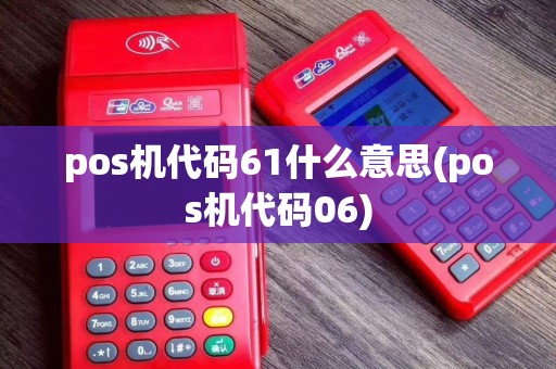 pos机代码61什么意思(pos机代码06)