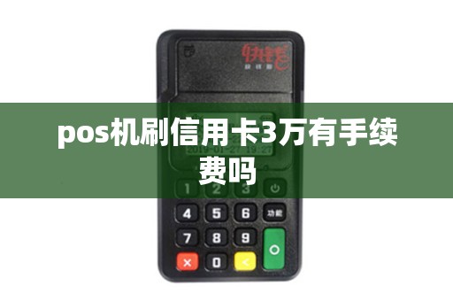 pos机刷信用卡3万有手续费吗
