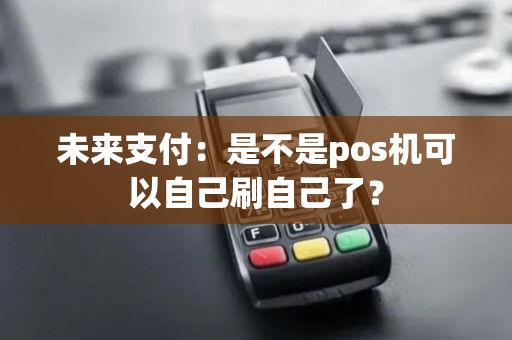 未来支付：是不是pos机可以自己刷自己了？