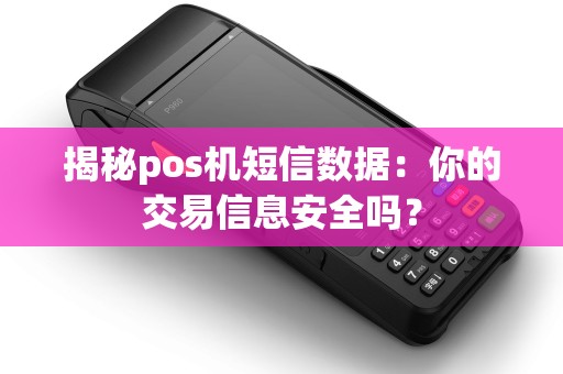 揭秘pos机短信数据：你的交易信息安全吗？