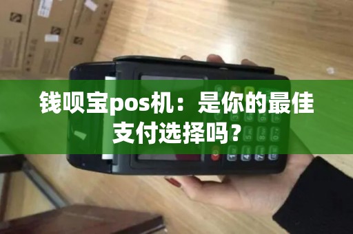钱呗宝pos机：是你的最佳支付选择吗？