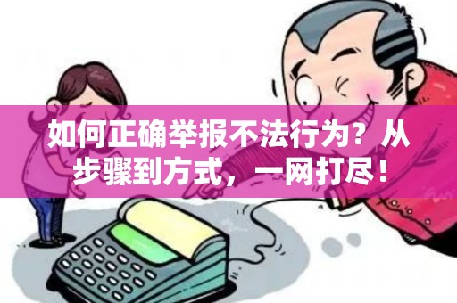 如何正确举报不法行为？从步骤到方式，一网打尽！
