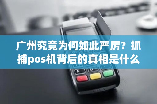 广州究竟为何如此严厉？抓捕pos机背后的真相是什么？