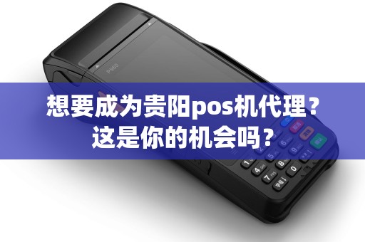 想要成为贵阳pos机代理？这是你的机会吗？