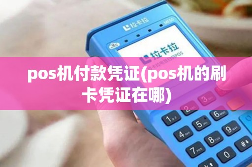 pos机付款凭证(pos机的刷卡凭证在哪)
