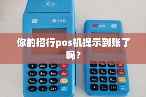 你的招行pos机提示到账了吗？