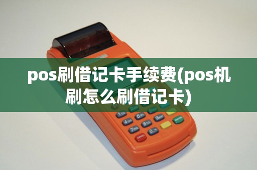 pos刷借记卡手续费(pos机刷怎么刷借记卡)