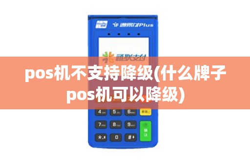 pos机不支持降级(什么牌子pos机可以降级)