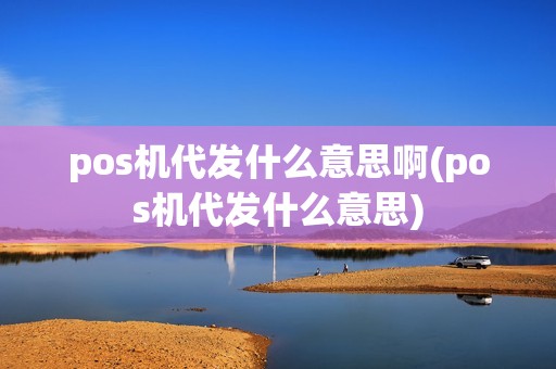 pos机代发什么意思啊(pos机代发什么意思)