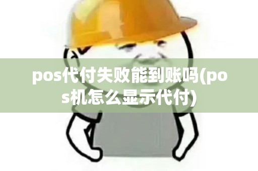 pos代付失败能到账吗(pos机怎么显示代付)