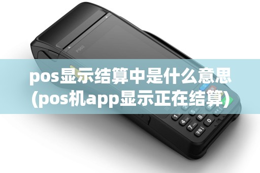 pos显示结算中是什么意思(pos机app显示正在结算)