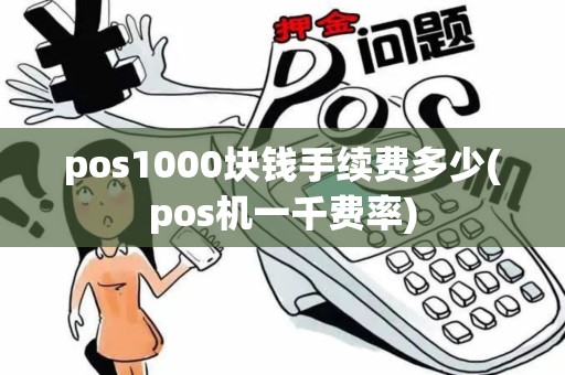 pos1000块钱手续费多少(pos机一千费率)