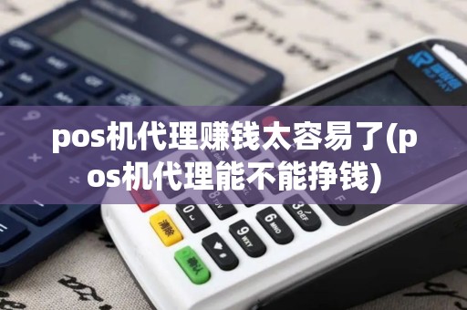 pos机代理赚钱太容易了(pos机代理能不能挣钱)
