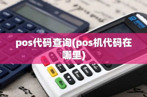 pos代码查询(pos机代码在哪里)