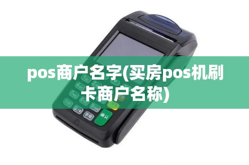 pos商户名字(买房pos机刷卡商户名称)