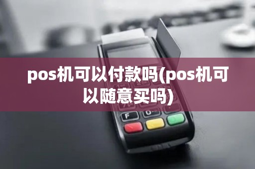 pos机可以付款吗(pos机可以随意买吗)