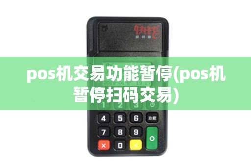 pos机交易功能暂停(pos机暂停扫码交易)