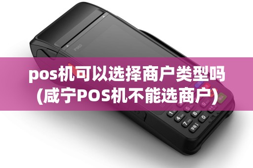 pos机可以选择商户类型吗(咸宁POS机不能选商户)
