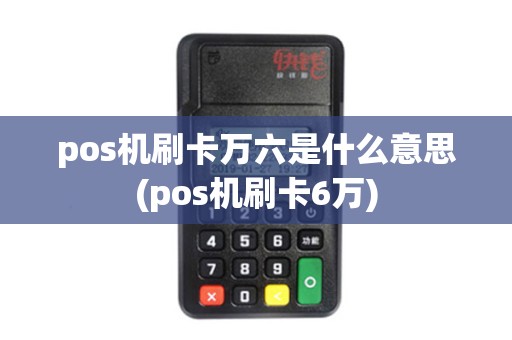 pos机刷卡万六是什么意思(pos机刷卡6万)