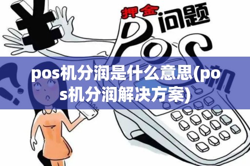 pos机分润是什么意思(pos机分润解决方案)