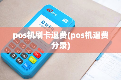 pos机刷卡退费(pos机退费分录)