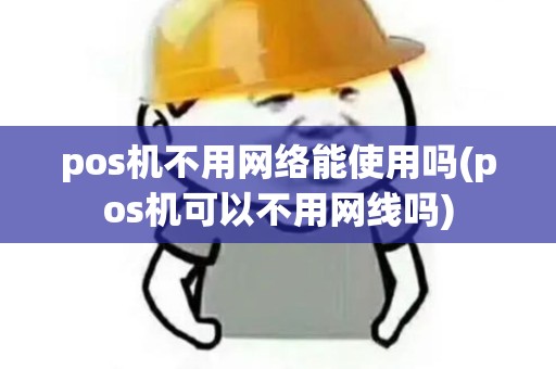 pos机不用网络能使用吗(pos机可以不用网线吗)