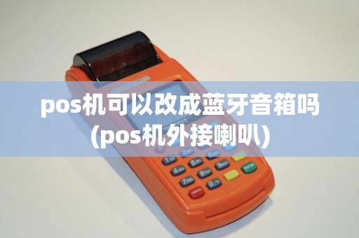 pos机可以改成蓝牙音箱吗(pos机外接喇叭)