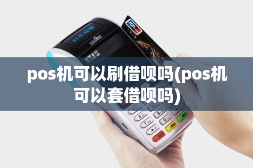 pos机可以刷借呗吗(pos机可以套借呗吗)
