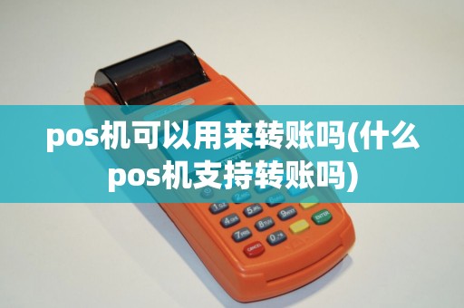pos机可以用来转账吗(什么pos机支持转账吗)