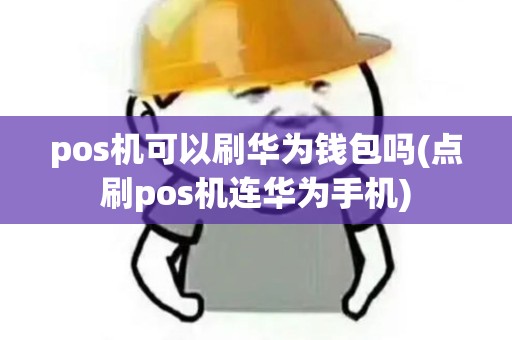 pos机可以刷华为钱包吗(点刷pos机连华为手机)