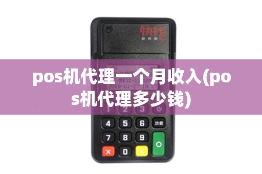pos机代理一个月收入(pos机代理多少钱)