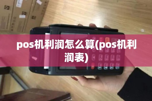 pos机利润怎么算(pos机利润表)