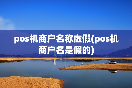 pos机商户名称虚假(pos机商户名是假的)