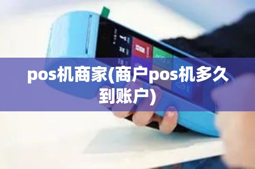 pos机商家(商户pos机多久到账户)
