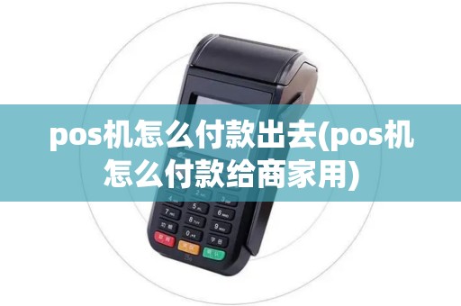 pos机怎么付款出去(pos机怎么付款给商家用)